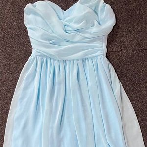 PENDING 4/4/21 ice blue strapless dress by LuLus